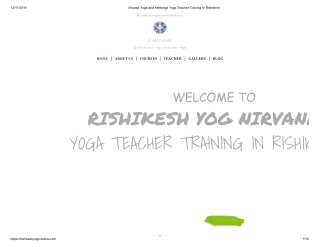 Vinyasa Yoga Teacher Training In Rishikesh