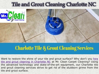 Tile and Grout Cleaning Charlotte NC