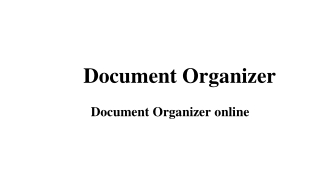 Document organizers