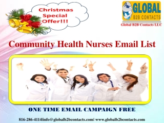 Community Health Nurses Email List