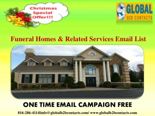 Funeral Homes & Related Services Email List