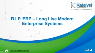 R.I.P. ERP – Long Live Modern Enterprise Systems