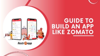 Guide to Build an App Like Zomato