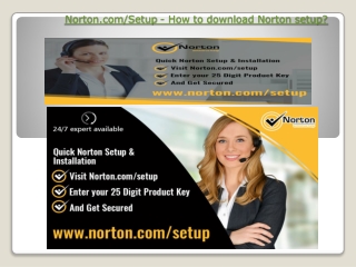 Norton.com/Setup - How to download Norton setup?