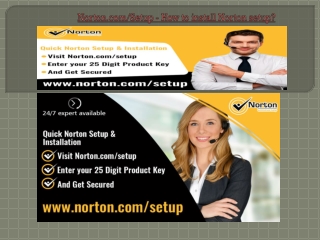 Norton.com/Setup - How to install Norton setup?