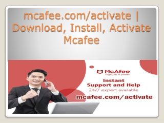 mcafee.com/activate - Download Mcafee Antivirus Setup