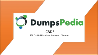 CBDE Questions Dumps