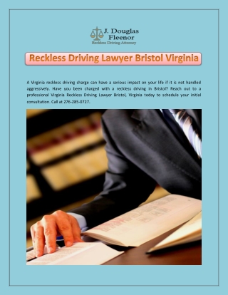 Reckless Driving Attorney Bristol Virginia