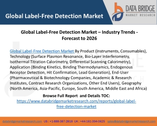 Global Label-Free Detection Market – Industry Trends - Forecast to 2026