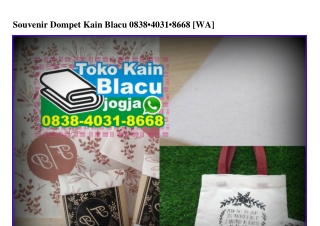 Souvenir Dompet Kain Blacu 0838•403I•8668[wa]