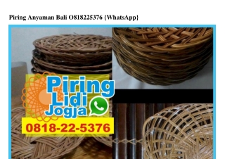 Piring Anyaman Bali 08I8·22·5376[wa]