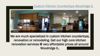 Custom Kitchen Countertops Woodridge IL