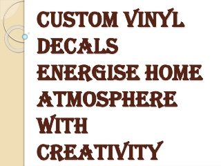Custom Vinyl Decals and Harnessing the Power of Thoughts