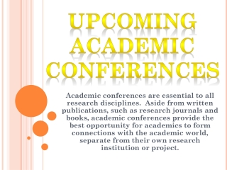 Upcoming Academic Conferences-Apiar.org.au