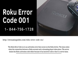Quick Fix Roku Error Code 001 | Roku Activation Error – Call Now
