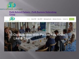 Business Networking Perth