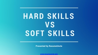 Hard skills vs Soft skills