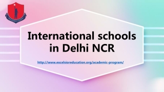 International schools in Delhi NCR