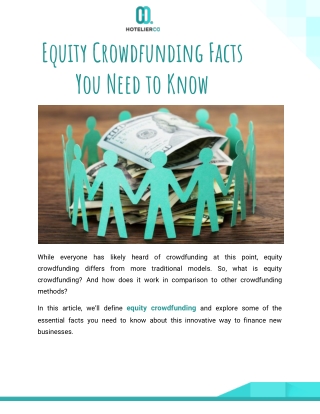 Equity Crowdfunding Facts You Need to Know