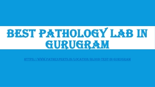 Best pathology lab in Gurugram