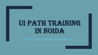 UI Path Training in Noida