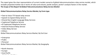 Global telecommunications relay service market