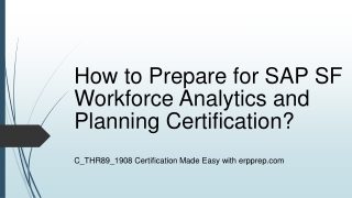 Practice Questions and Study Guide for SAP SF WFA / WFP Certification Exam