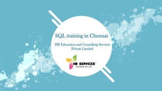 SQL training in Chennai