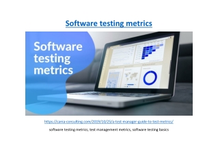 Software testing metrics