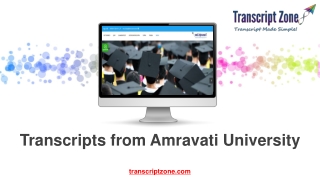 Transcripts from Amravati University