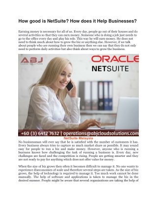 NetSuite Malaysia