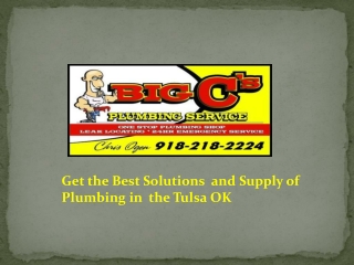 Why appoint plumbers Tulsa for Plumbing Repairs