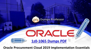 Oracle 1Z0-1065 Dumps PDF - 100% Money Back Assurance | DumpsProfessor