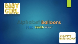 Alpahbet Balloons- Corporate Party and Road Show Event