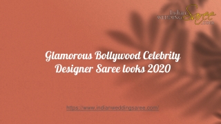 Glamorous Bollywood Celebrity Designer Saree Looks 2020