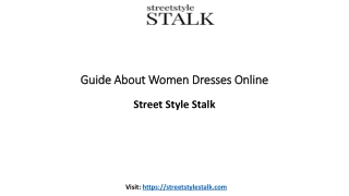 Guide About Women Dresses Online