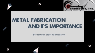 Metal Fabrication and It's Importance