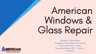 Get top solution for Commercial Glass Repair Service at Bowie MD