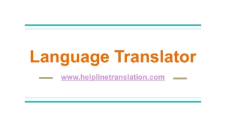 Language Translator