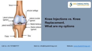 Knee Injections vs. Knee Replacement: What Are My Options - Dr Chirag Patel