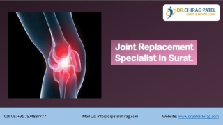 Dr Chirag Patel | Joint Replacement Specialist In Surat