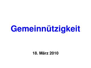 Gemeinnützigkeit