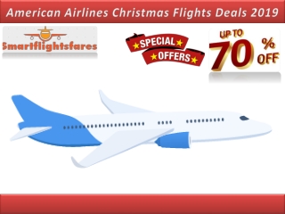 American Airlines Christmas Flights Deals 2019