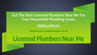 Licensed Plumbers Near Me | Household Plumbing