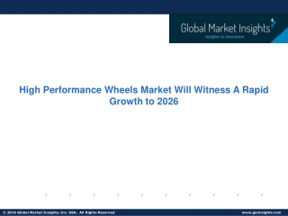 High Performance Wheels Market Trends, Analysis & Forecast,2026