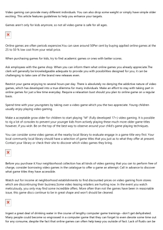Seeking Info On Video Game Cheat Requirements? Look At The Following Tips!
