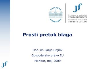 Prosti pretok blaga