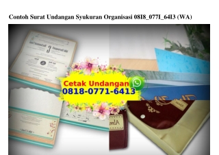 Contoh Surat Undangan Syukuran Organisasi 0818 0771 6413[wa]