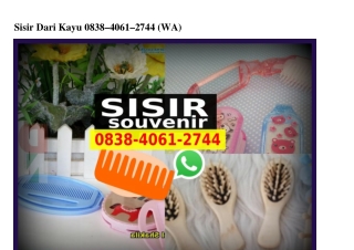 Sisir Dari Kayu 0838406I2744[wa]