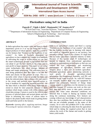 Floriculture using IoT in India